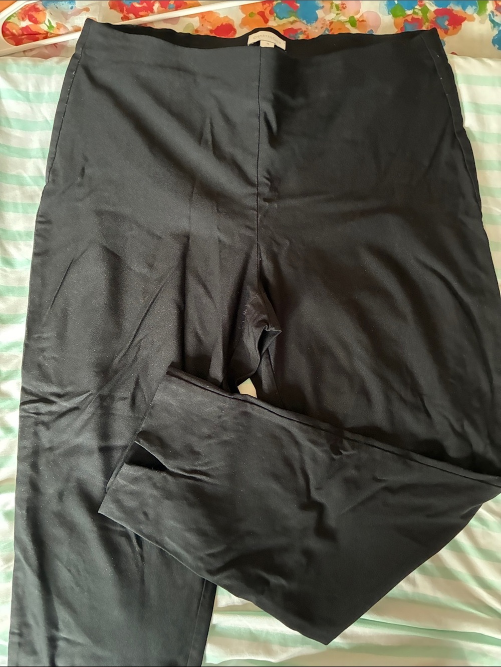 Black Cropped Ankle Dress Pant